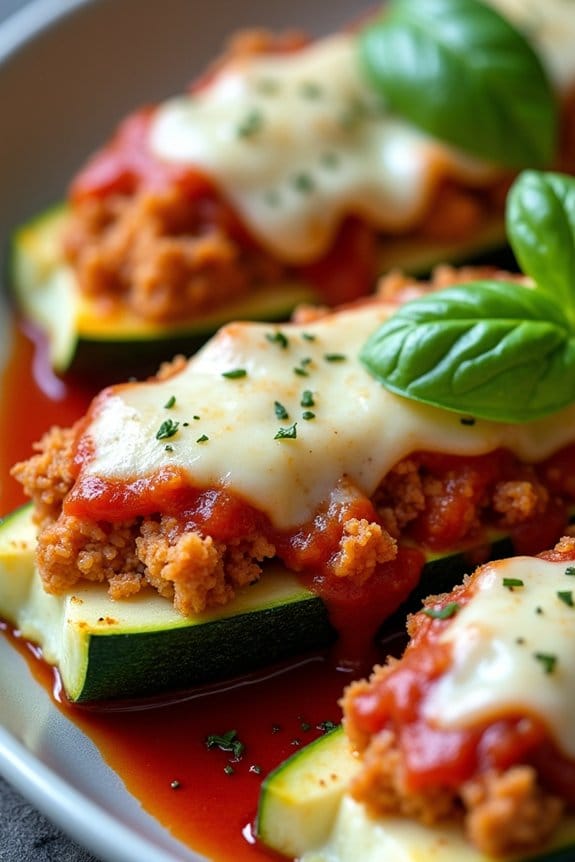 healthy stuffed zucchini boats
