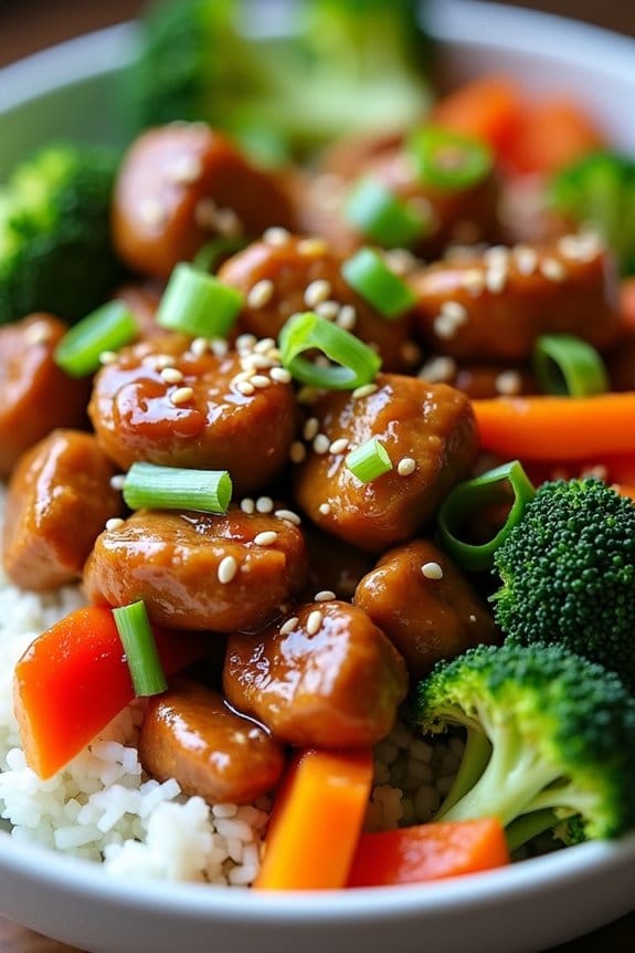 healthy teriyaki chicken bowls