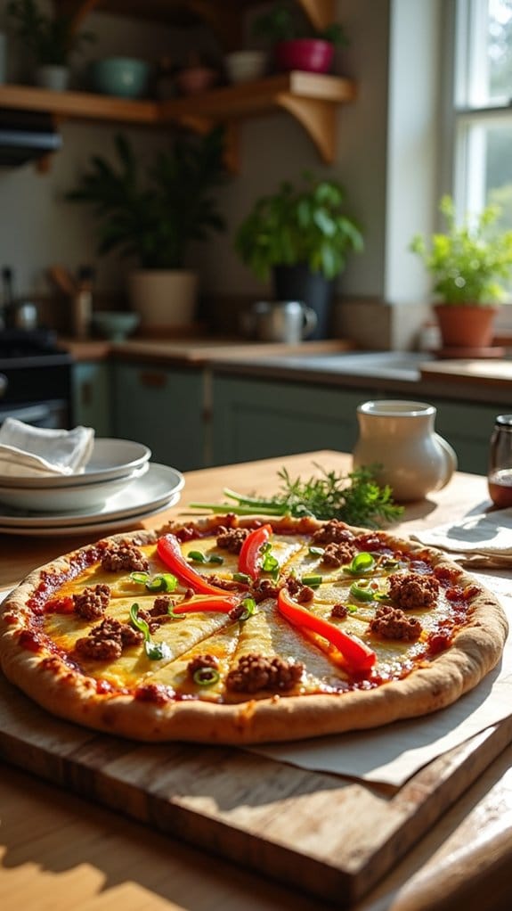 hearty beef pizza delight