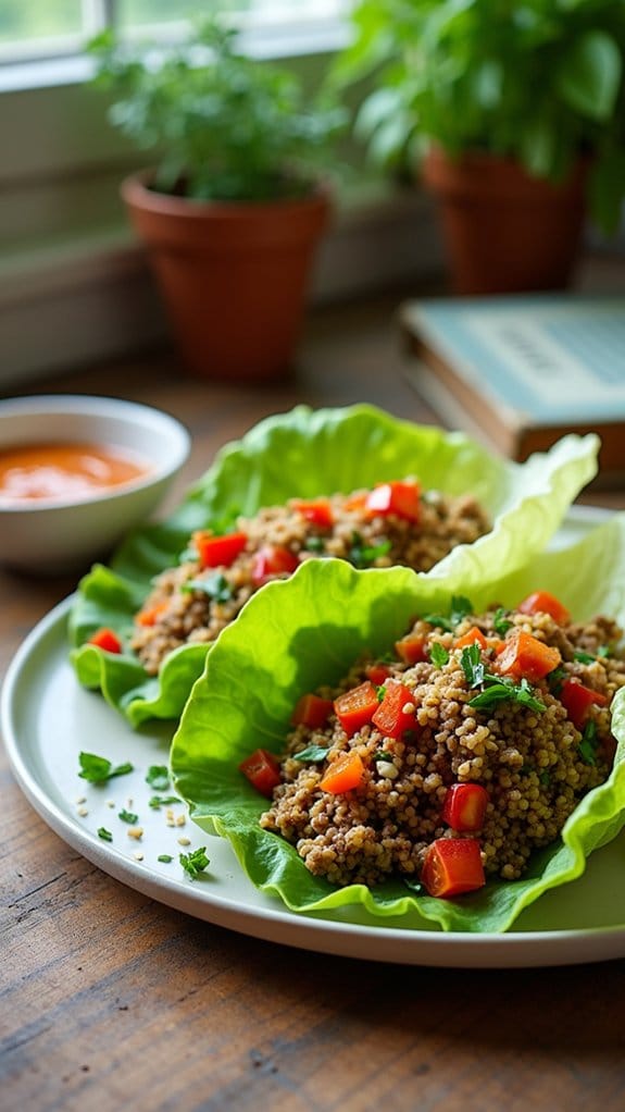 hearty beef quinoa wraps