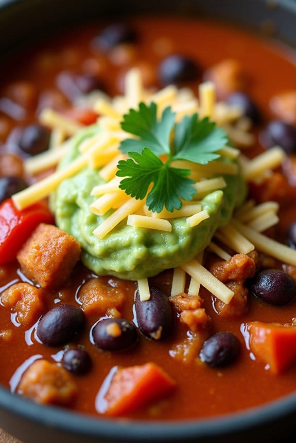 hearty black bean chili