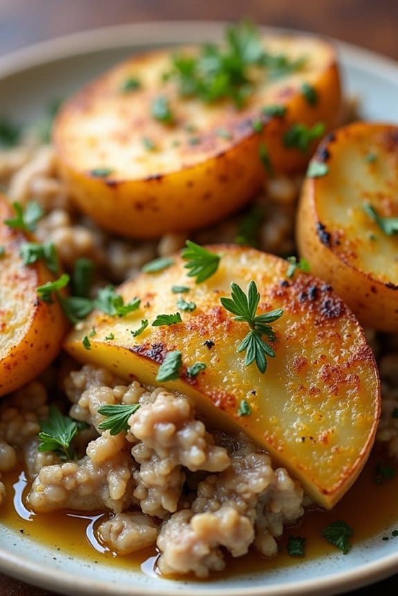 hearty chicken potato bake