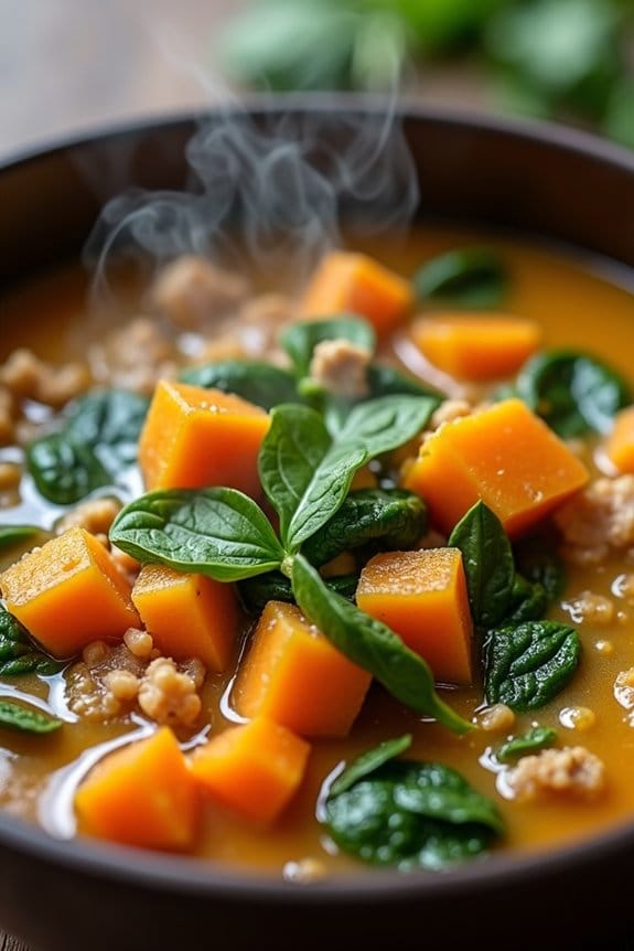 hearty chicken sweet potato soup