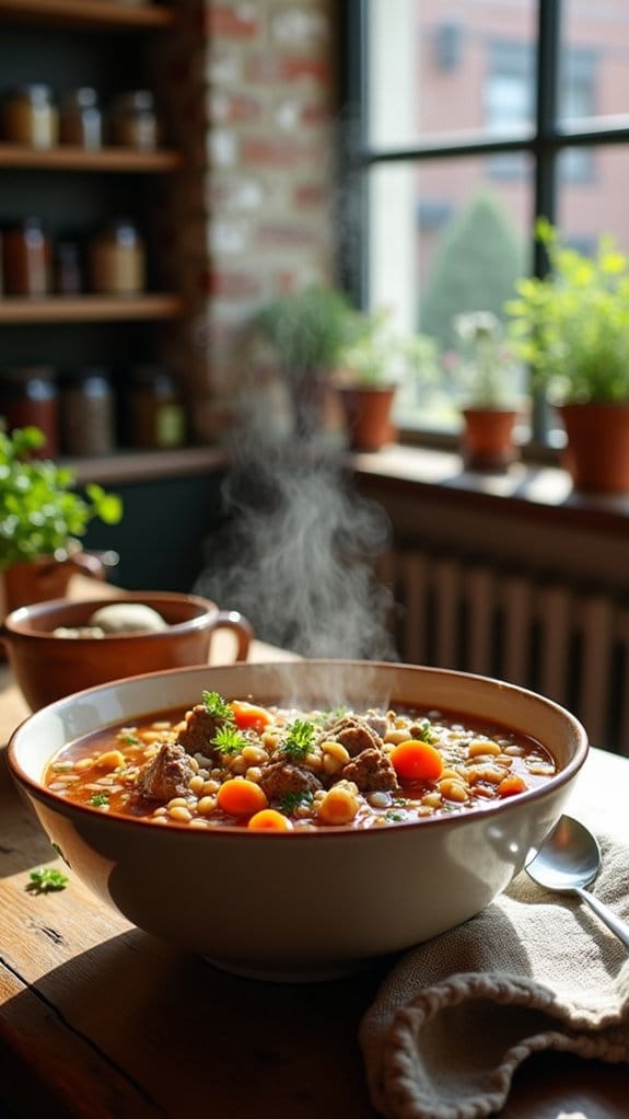 hearty comforting soup experience