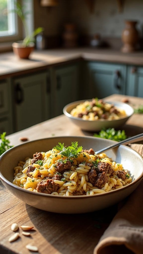 hearty elegant ground beef dish