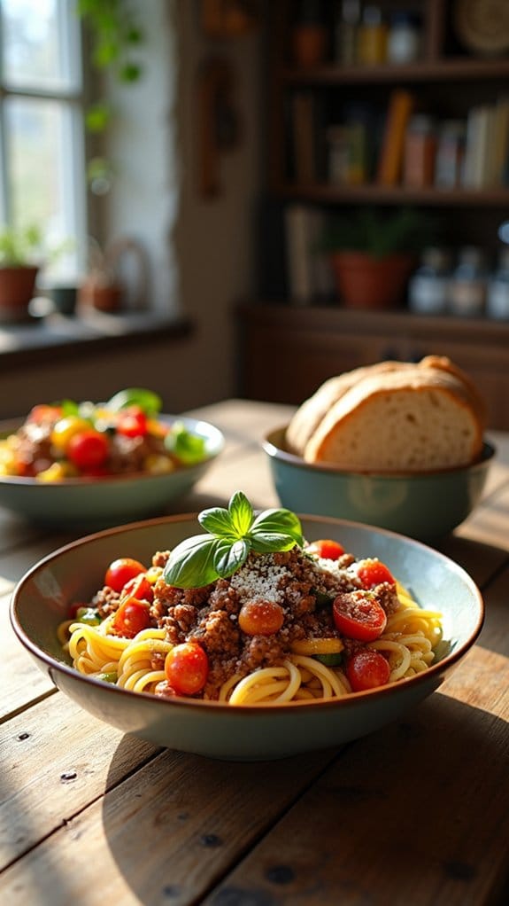 hearty ground beef pasta