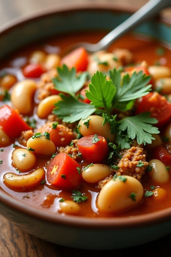hearty ground chicken chili