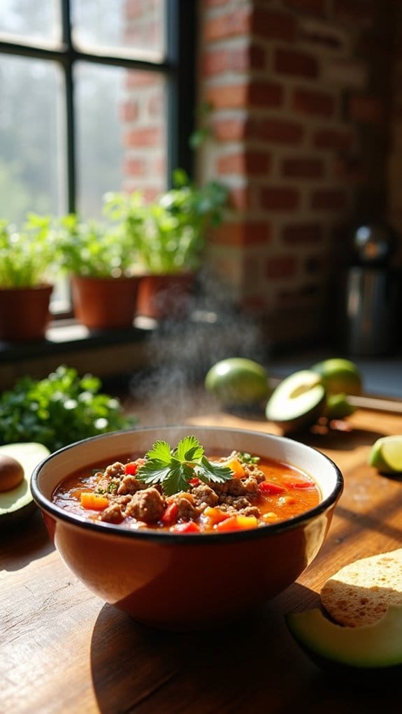 hearty mexican beef soup