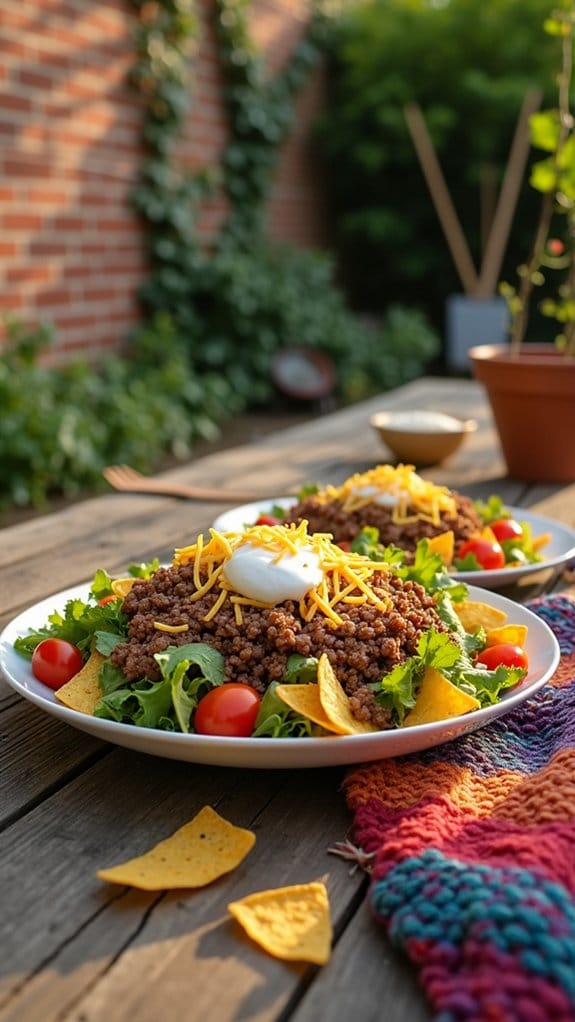 hearty refreshing taco salad
