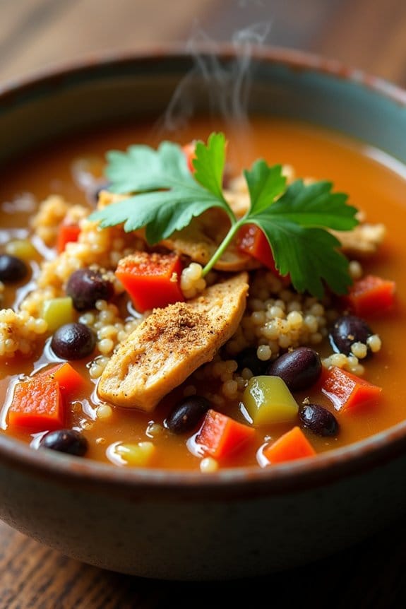 hearty southwest chicken soup