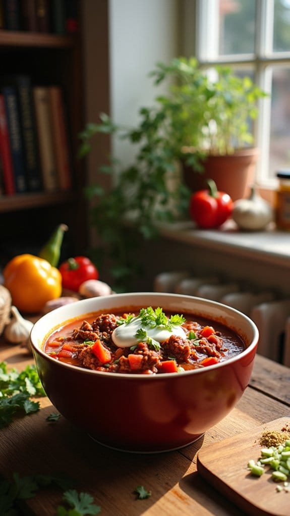hearty spicy beef chili