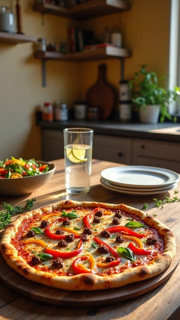 homemade beef pizza delight