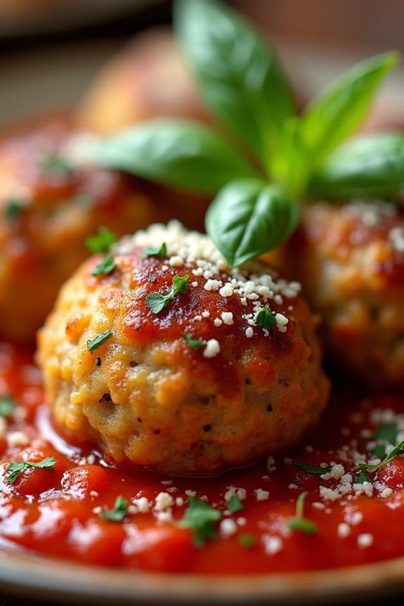 italian chicken rice meatballs