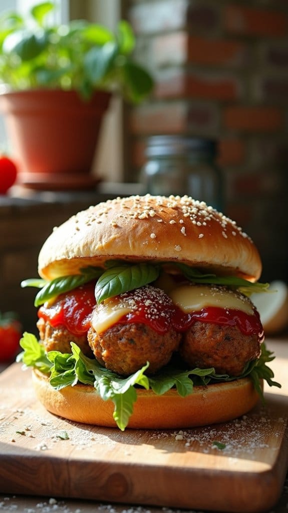 italian meatball burger delight