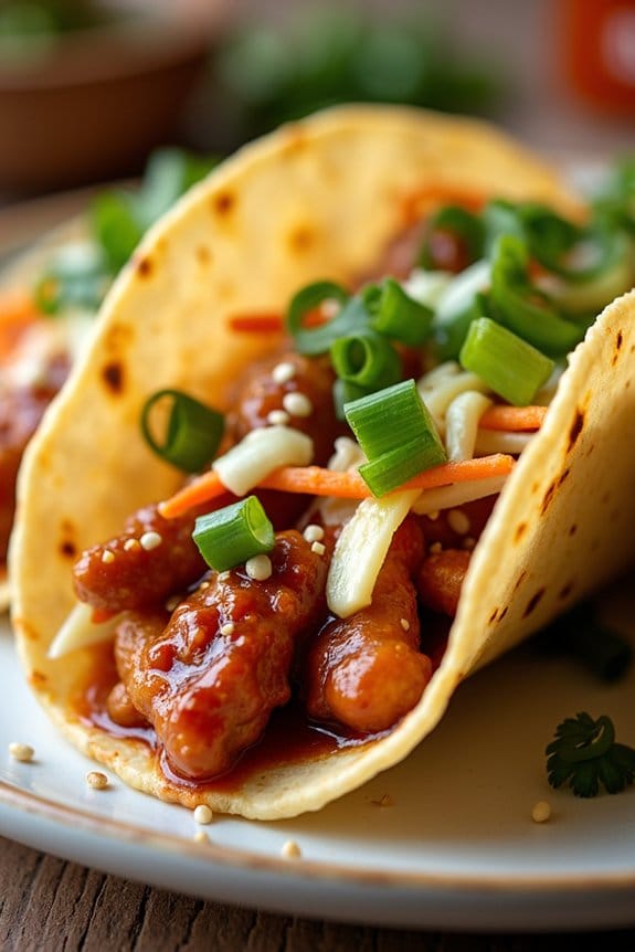 korean bbq chicken tacos