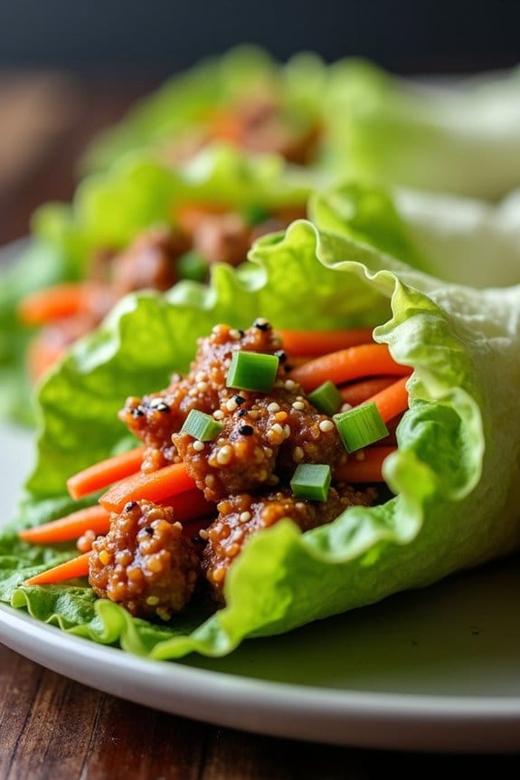 korean bbq chicken wraps