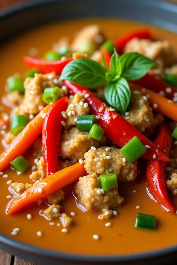korean style ground chicken curry
