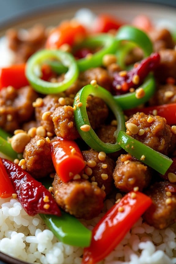 kung pao chicken stir fry