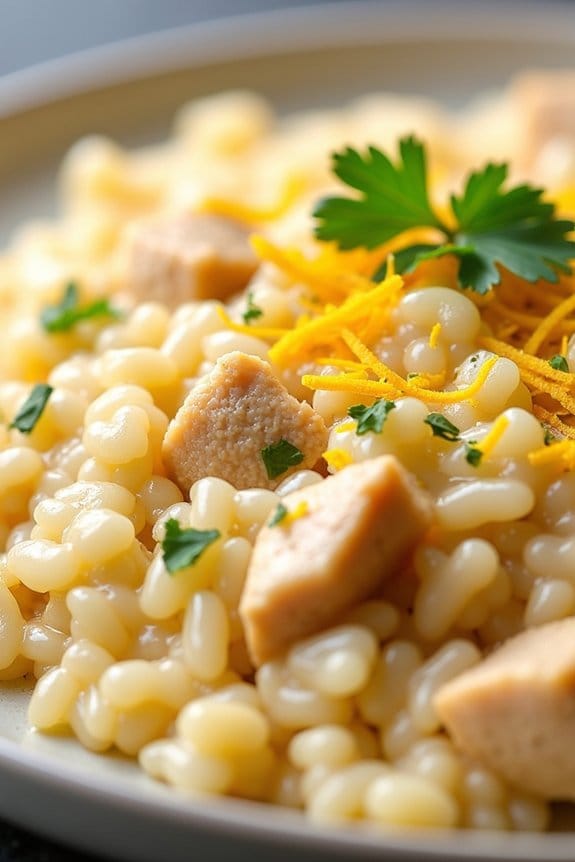lemon chicken risotto delight