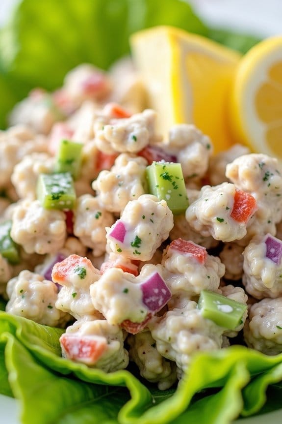 lemon dill ground chicken salad