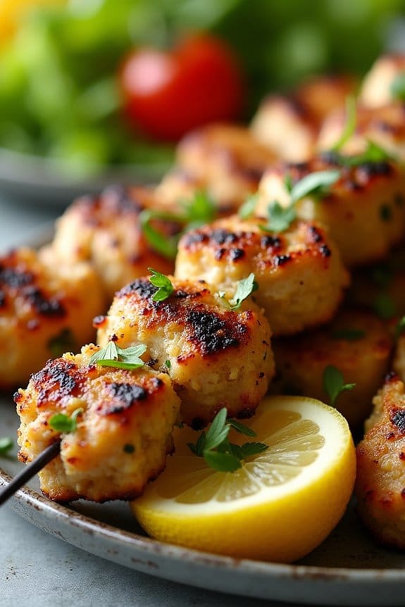 lemon garlic chicken kabobs