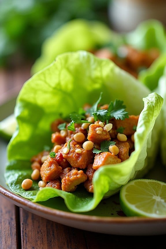 lemongrass chicken lettuce wraps
