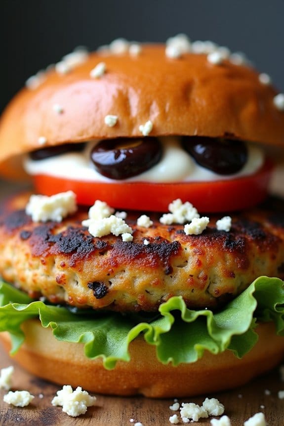 mediterranean chicken burger recipe