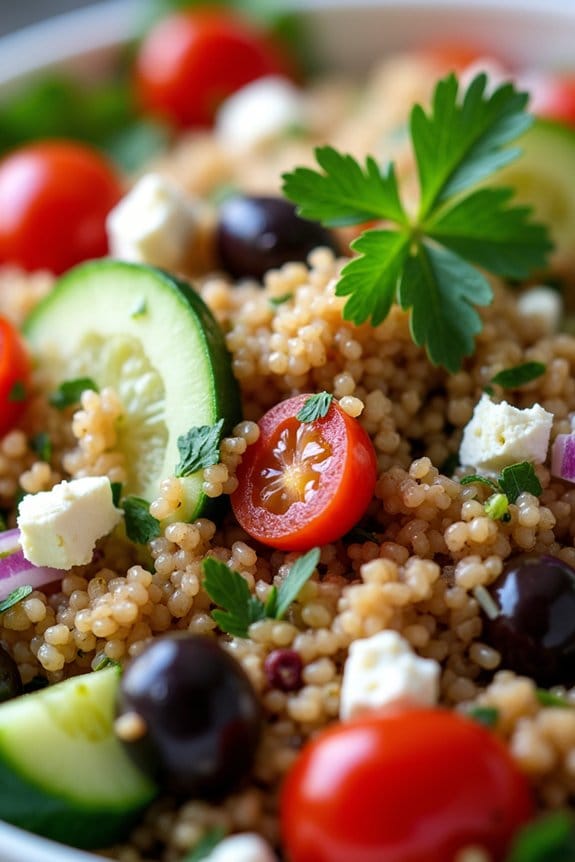 mediterranean chicken quinoa salad