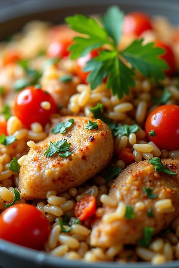 mediterranean chicken rice pilaf