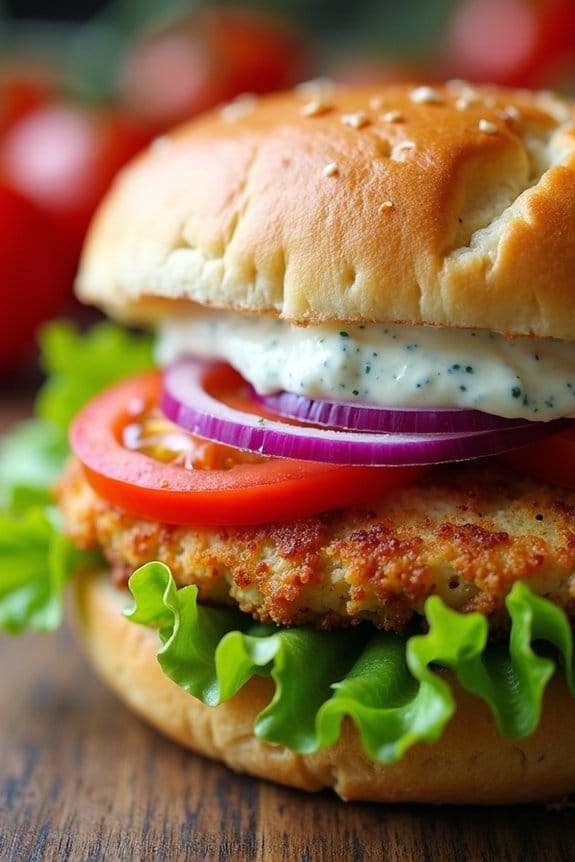 mediterranean chicken sandwich delight
