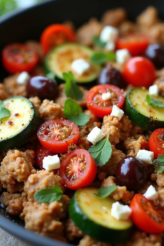 mediterranean chicken skillet delight