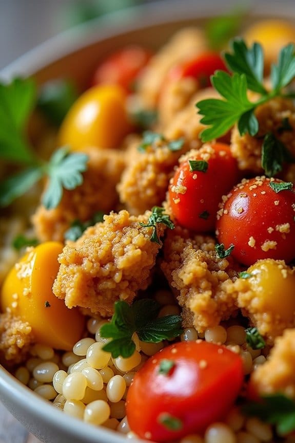 mediterranean ground chicken curry