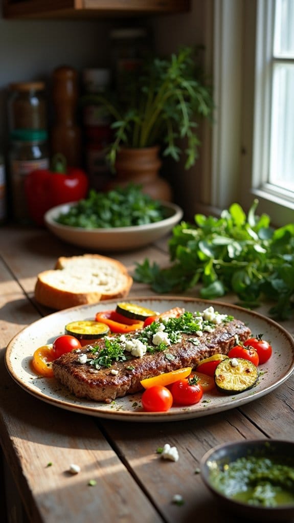mediterranean meatloaf with feta