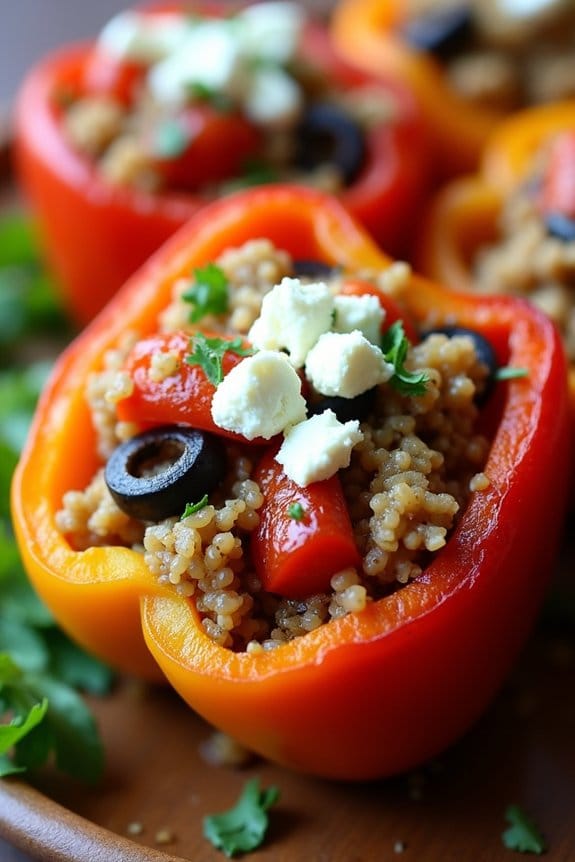 mediterranean stuffed bell peppers