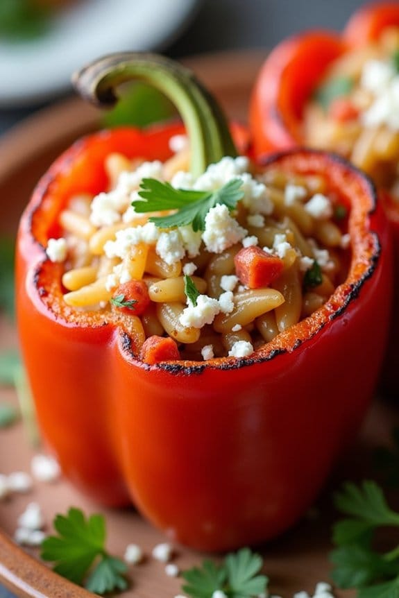mediterranean stuffed pepper recipe