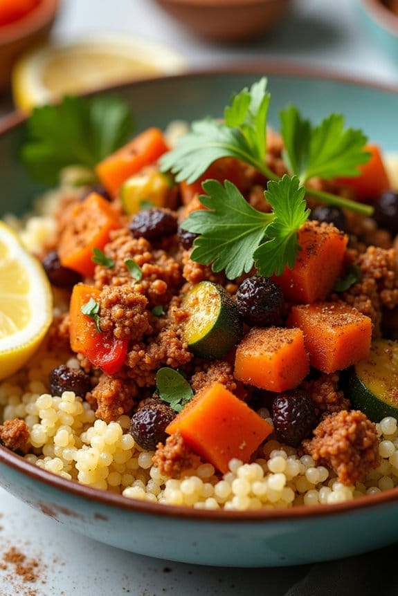 moroccan spiced chicken couscous