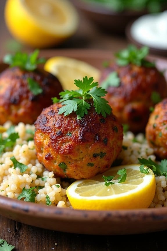 moroccan spiced chicken meatballs
