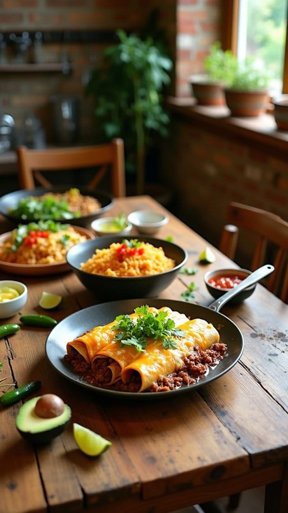 one pan beef enchiladas delight