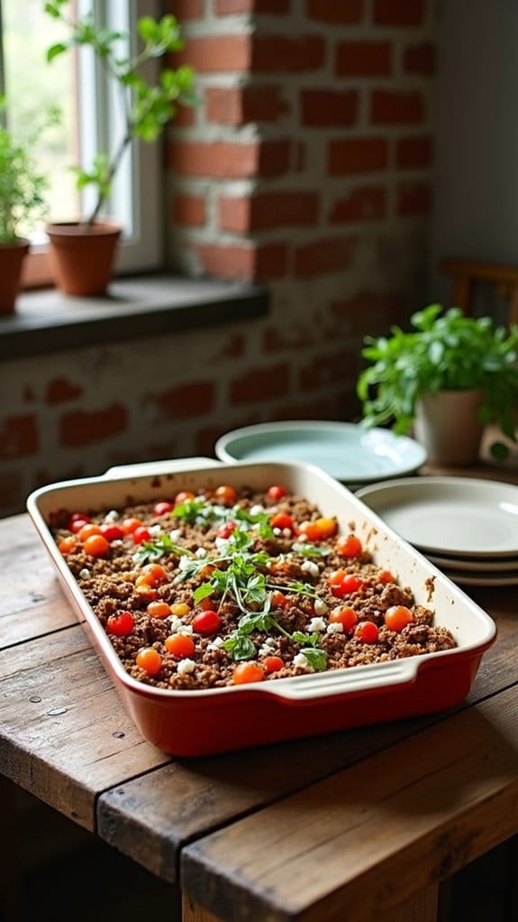 one pan mediterranean beef bake