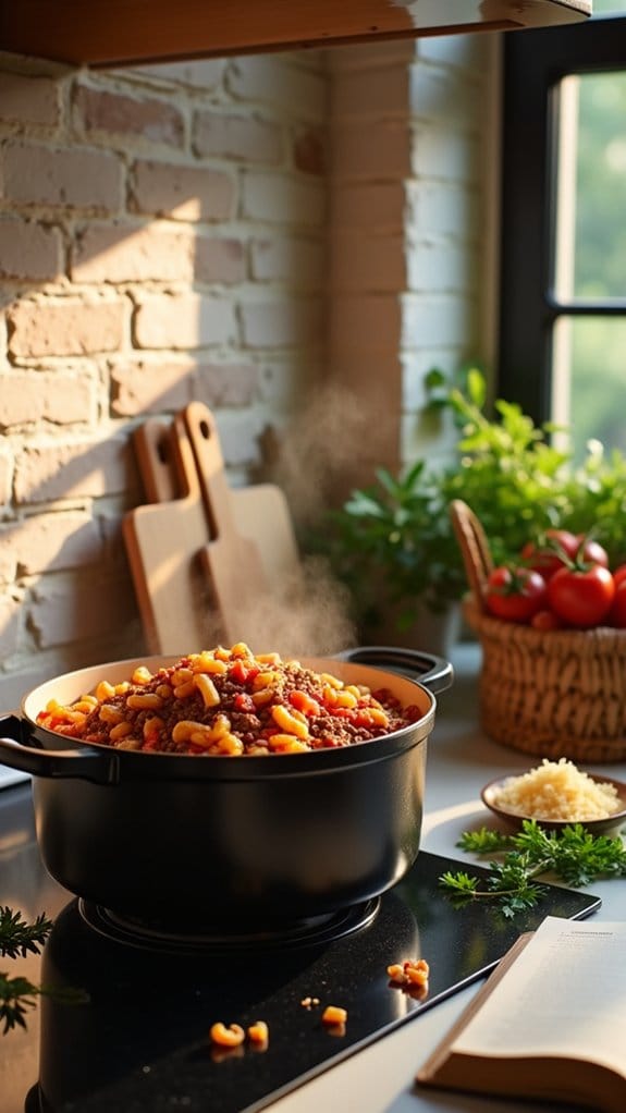 one pot beef pasta delight