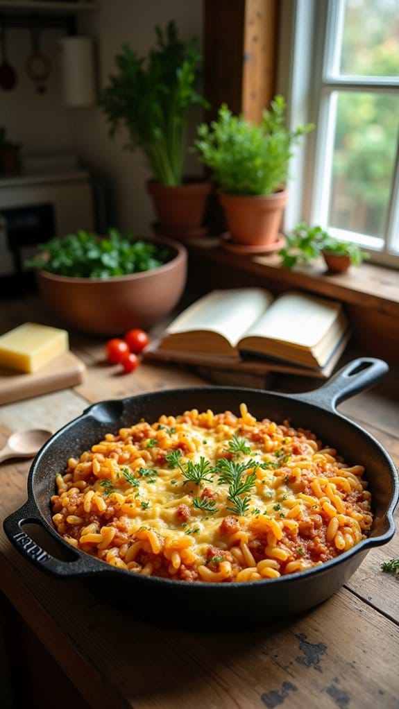 one pot cheesy beef orzo