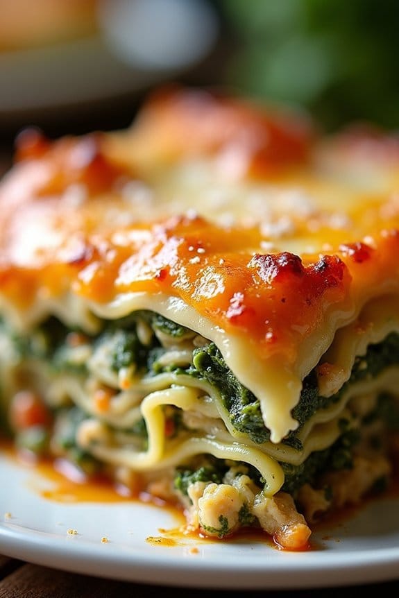 pesto chicken lasagna delight