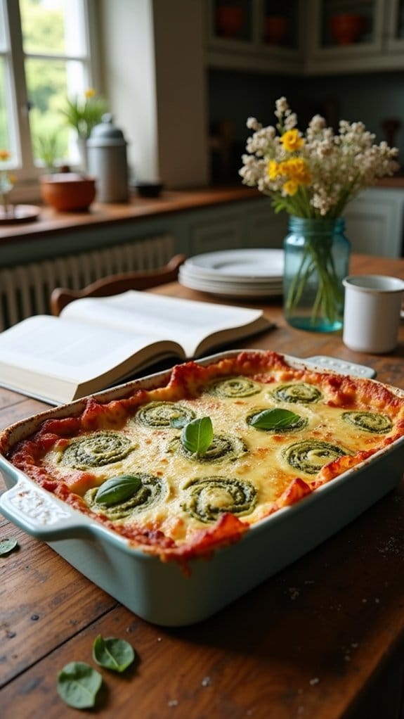 pesto infused beef lasagna delight