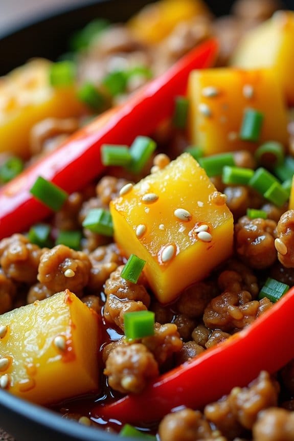 pineapple ground chicken delight