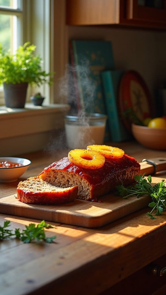 pineapple meatloaf with glaze