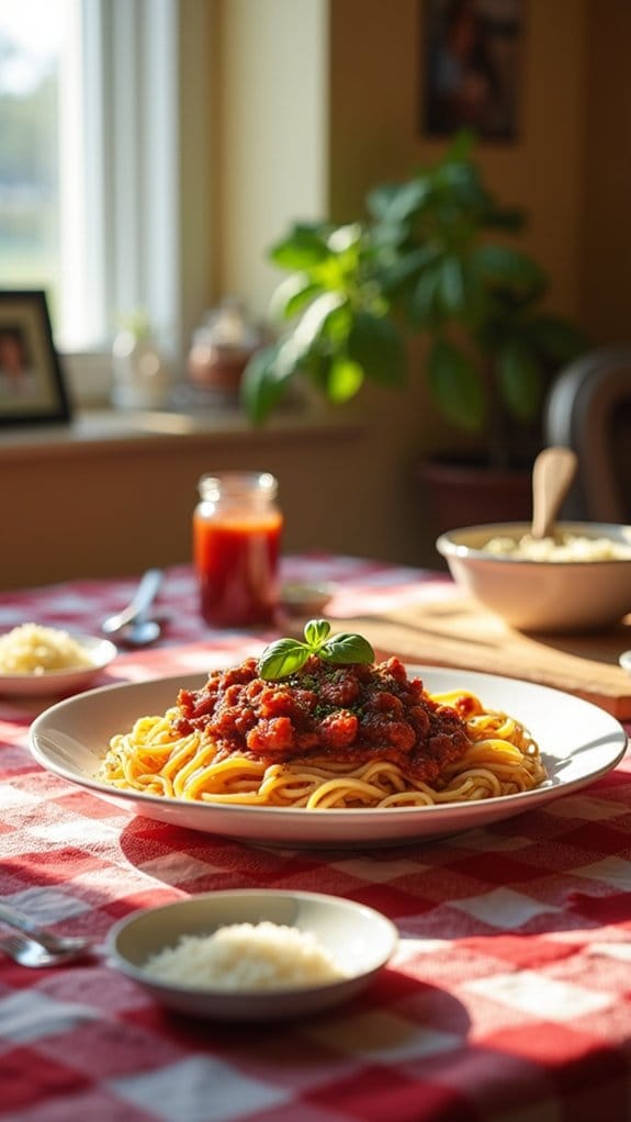 quick and comforting spaghetti