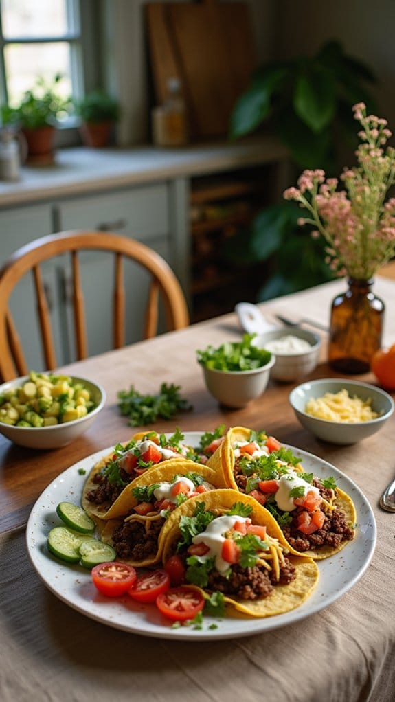 quick and customizable beef tacos