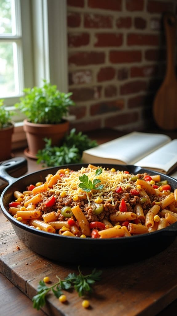 quick and flavorful taco pasta