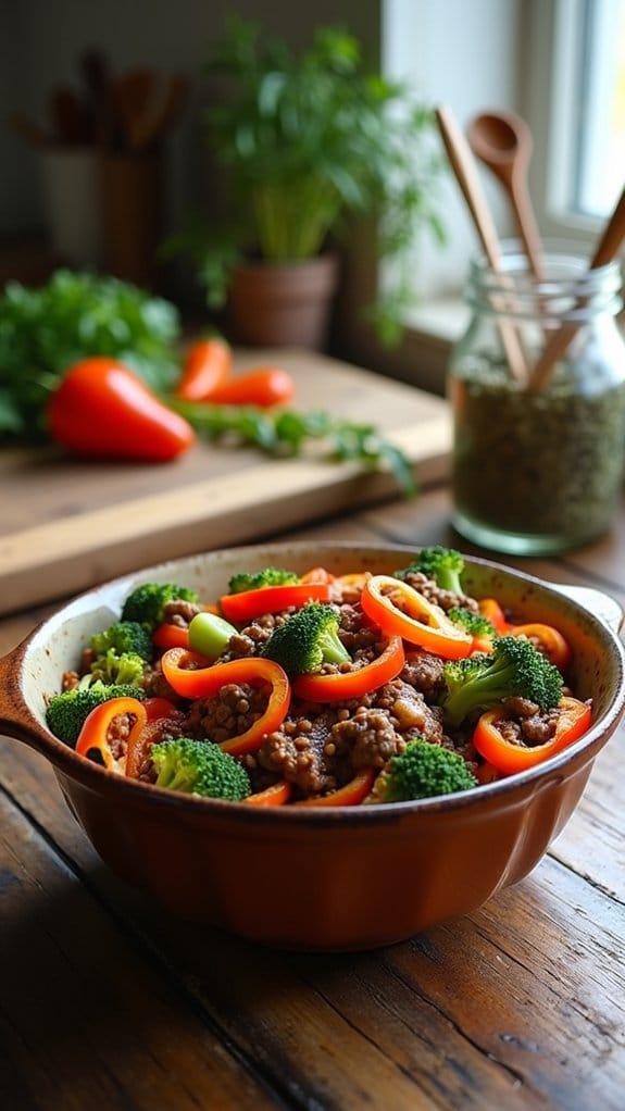 quick baked beef stir fry