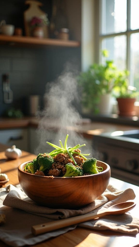 quick beef and broccoli